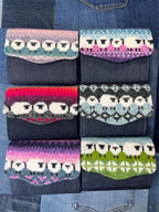 Pink Grey Sheep Wool Purse - Uphouse Crafts