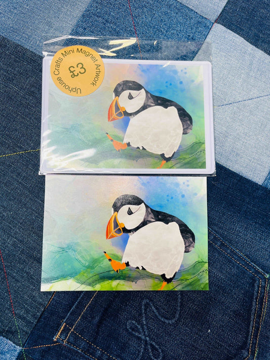 Puffin Fridge Magnet 4”x6” size