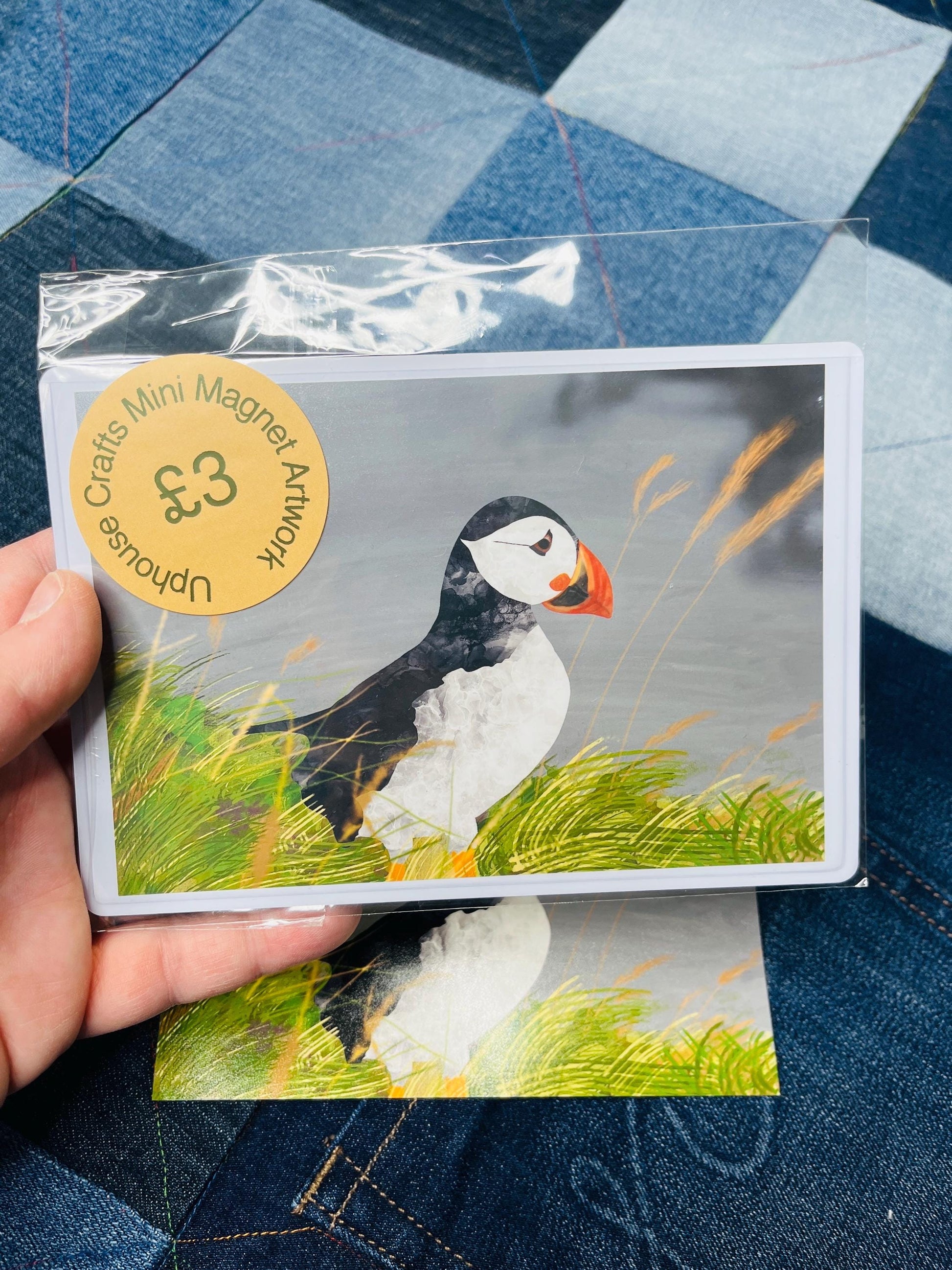 Puffin Fridge Magnet 4”x6” size