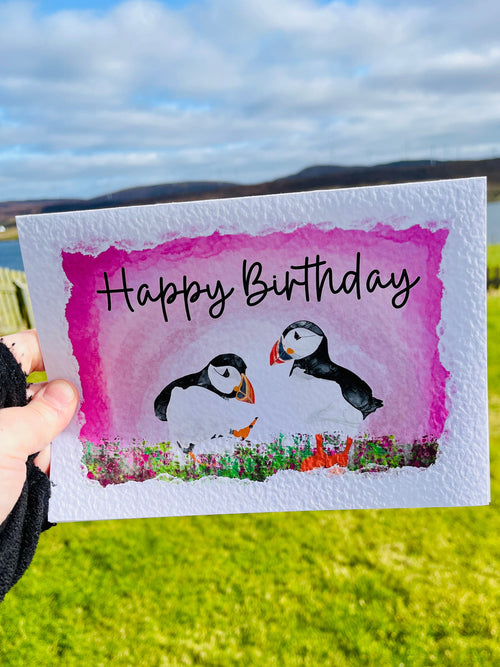 Puffin Greetings Card | Sheep Mothers Day Card | Personalise your card - Uphouse Crafts