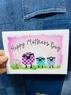 Puffin Mothers Day Card | Sheep Mothers Day Card Pink Sheep