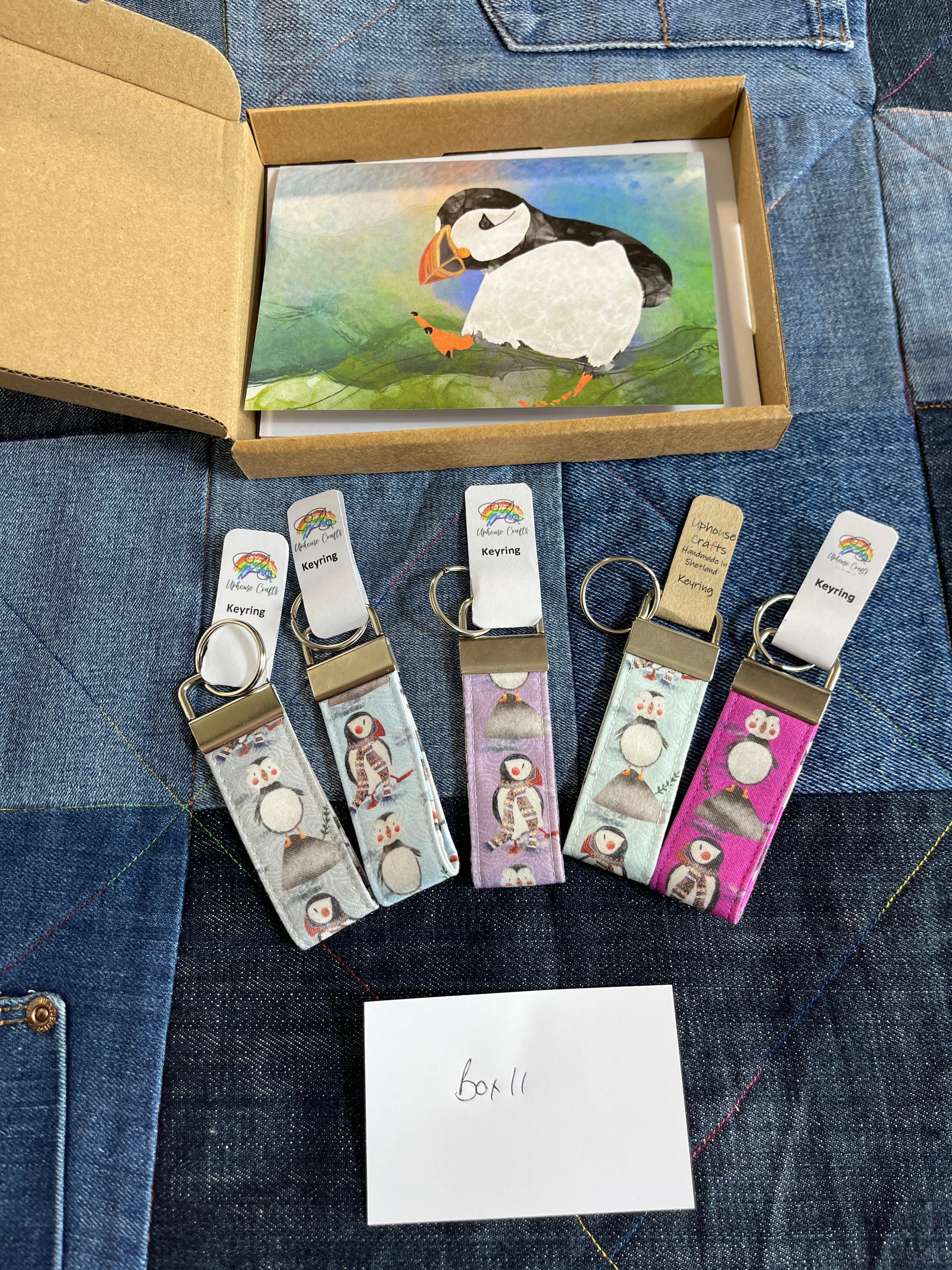 Puffin Multipack Keyring - Handmade Keyring - Uphouse Crafts