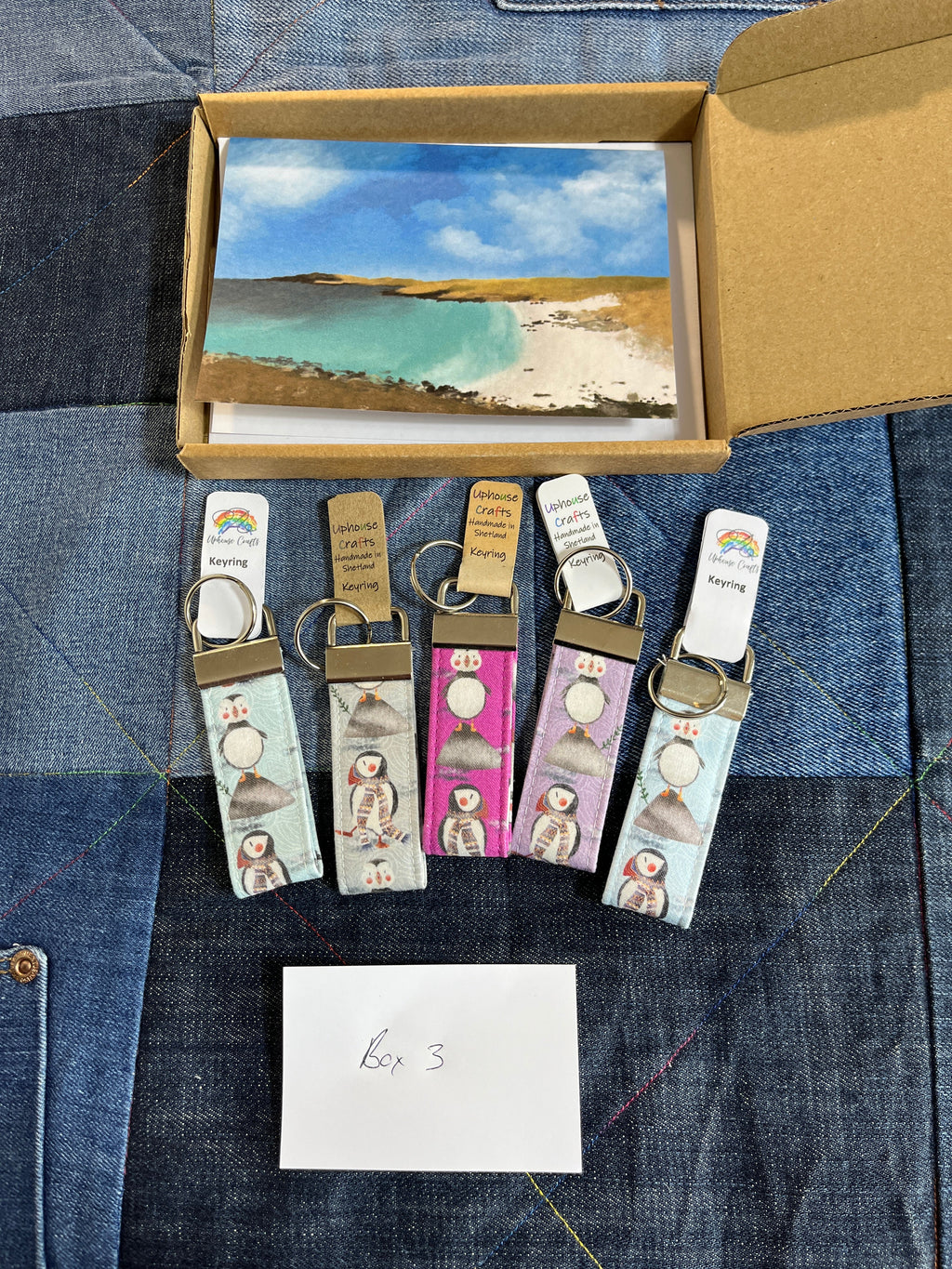 Puffin Multipack Keyring - Handmade Keyring - Uphouse Crafts
