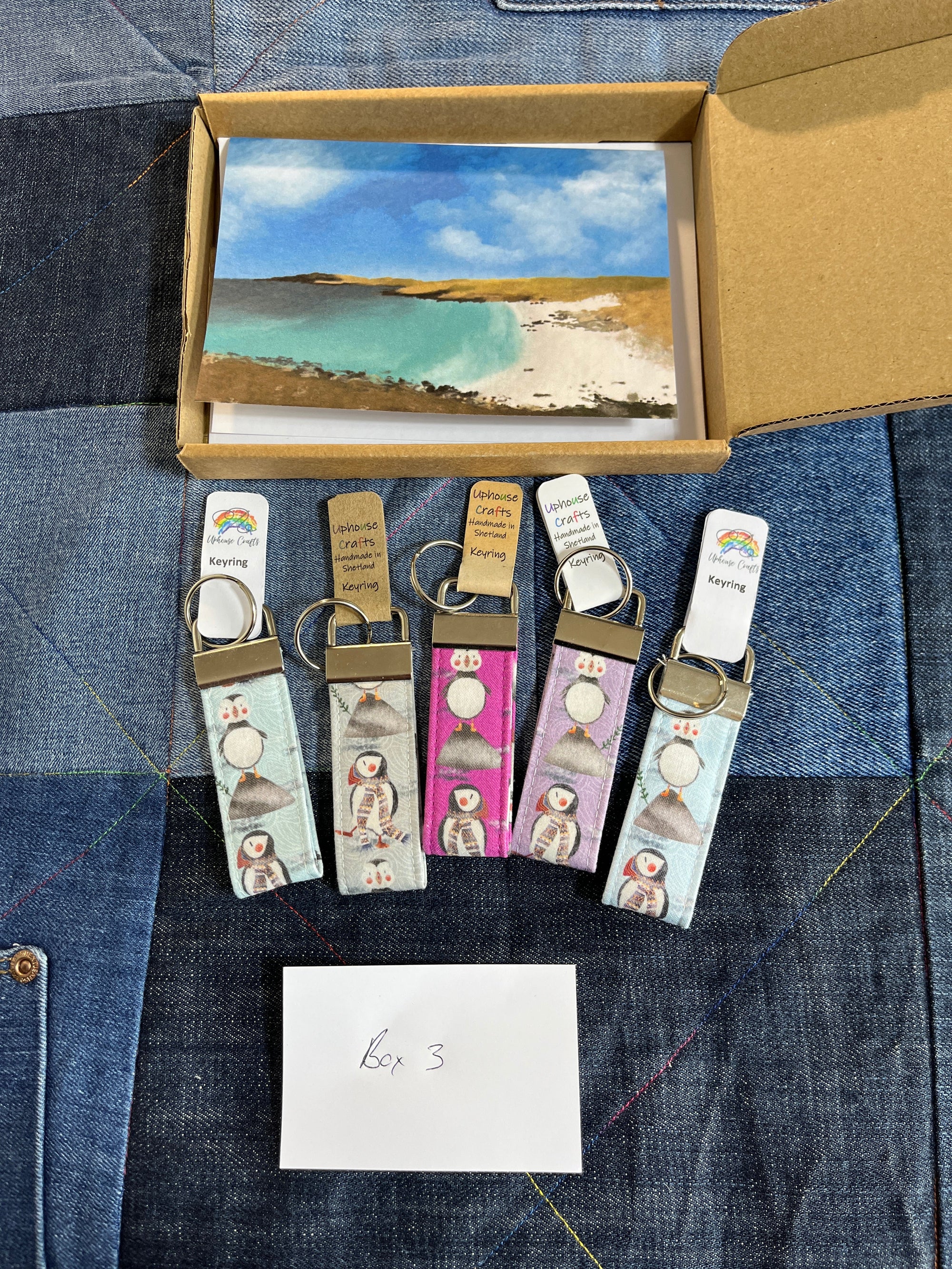 Puffin Multipack Keyring - Handmade Keyring - Uphouse Crafts