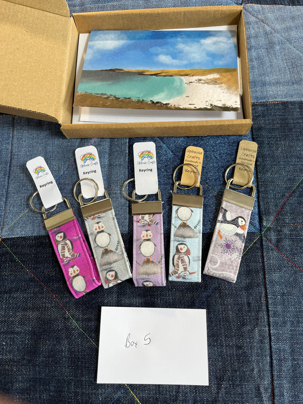 Puffin Multipack Keyring - Handmade Keyring - Uphouse Crafts