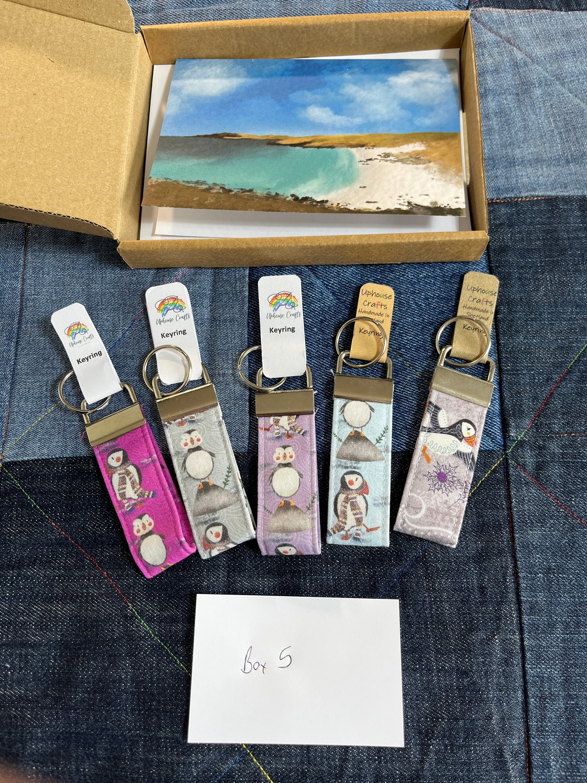 Puffin Multipack Keyring - Handmade Keyring - Uphouse Crafts