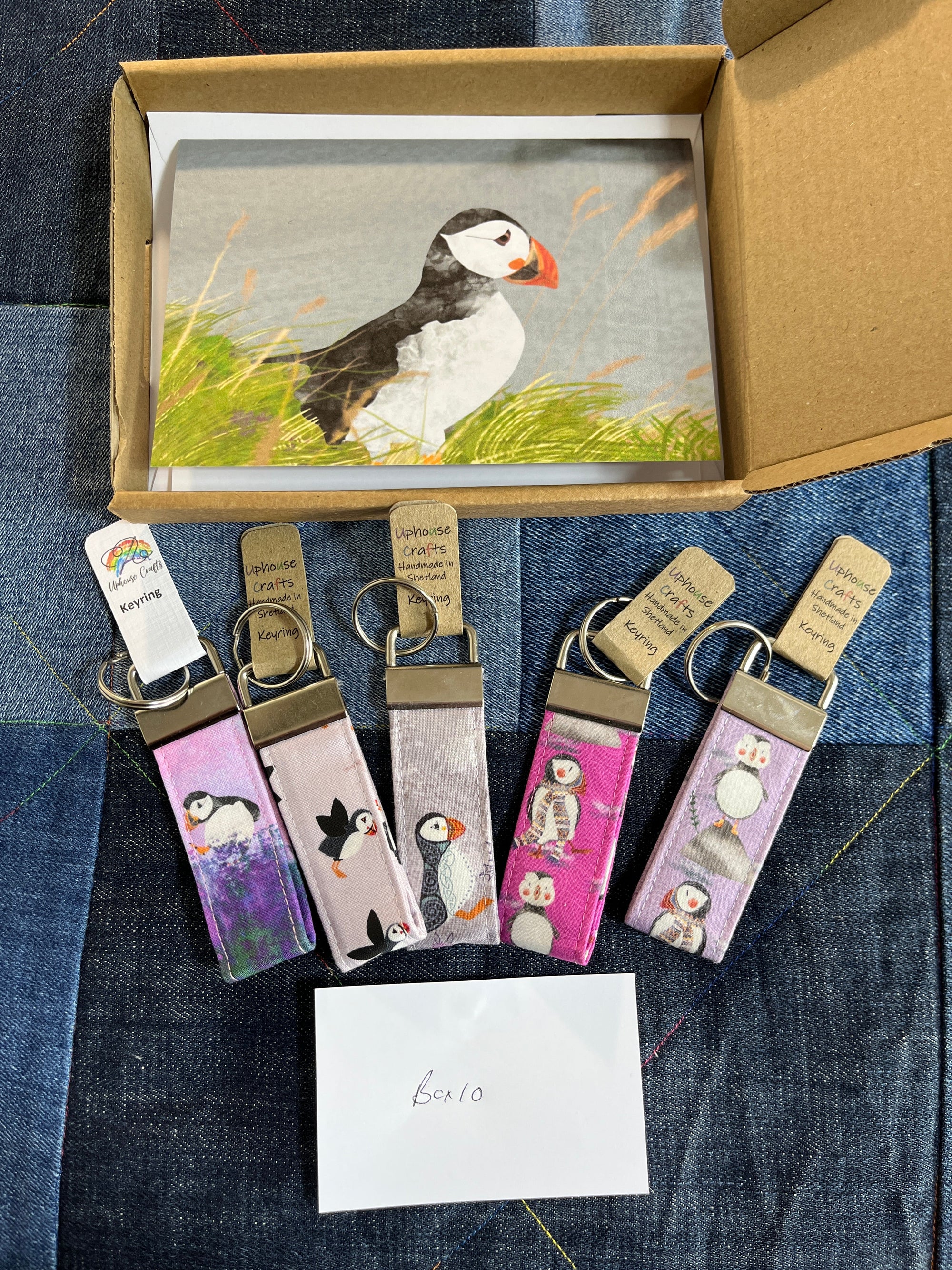 Puffin Multipack Keyring - Handmade Keyring - Uphouse Crafts