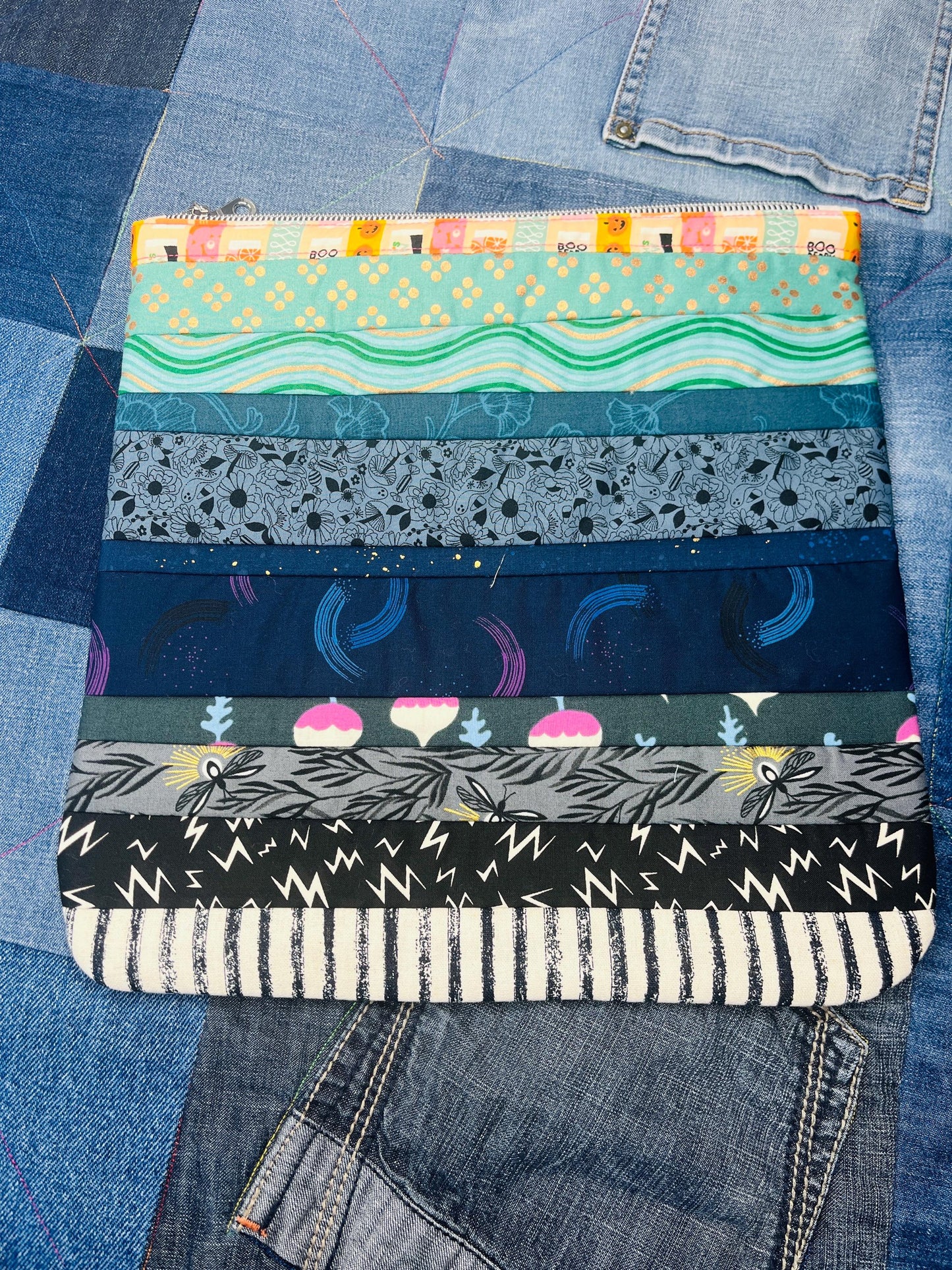 Rainbow Ombré Project Zip Pouch