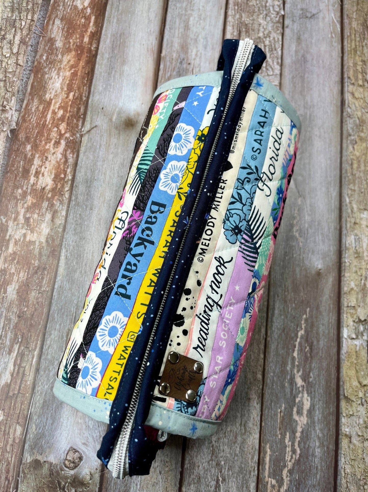 Selvedge Blue Yellow Pink & Denim Patchwork Sew Together Bag - Uphouse Crafts