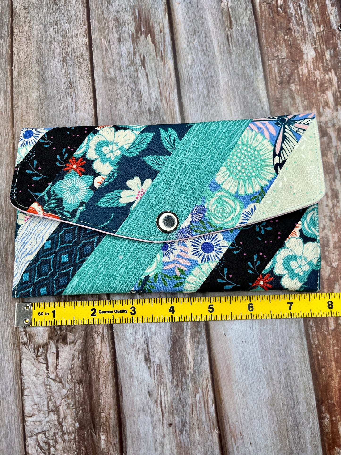 Selvedge Slim Purse | Patchwork Purse | Phone Clutch Wallet - Uphouse Crafts