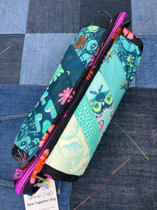 Sew Together Bag | Aqua Pink Teal | Craft Organisation