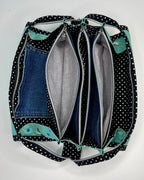 Sew Together Bag | Black Green Puffin | Craft Organisation - Uphouse Crafts