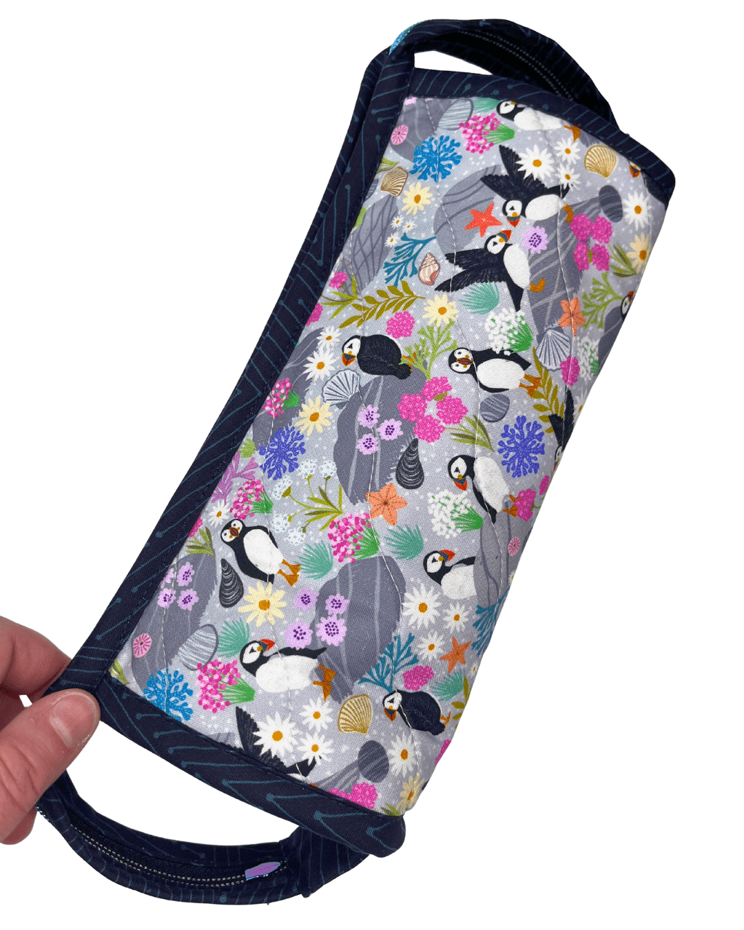 Sew Together Bag | Blue Aqua Puffin | Craft Organisation - Uphouse Crafts