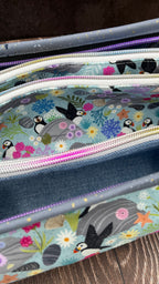 Sew Together Bag | Blue Grey Lilac Puffin | Craft Organisation - Uphouse Crafts