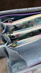 Sew Together Bag | Blue Grey Lilac Puffin | Craft Organisation - Uphouse Crafts