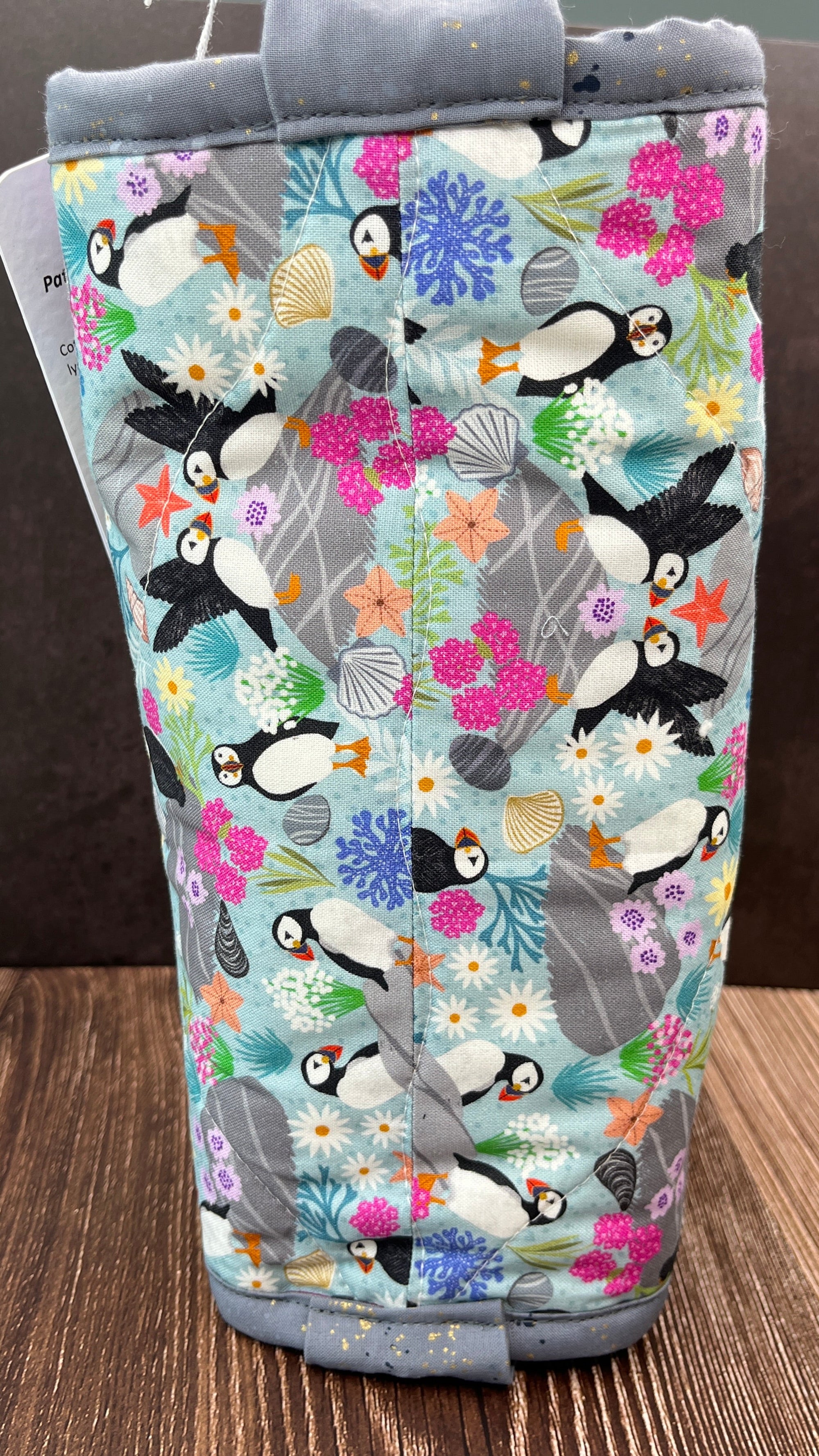 Sew Together Bag | Blue Grey Lilac Puffin | Craft Organisation - Uphouse Crafts