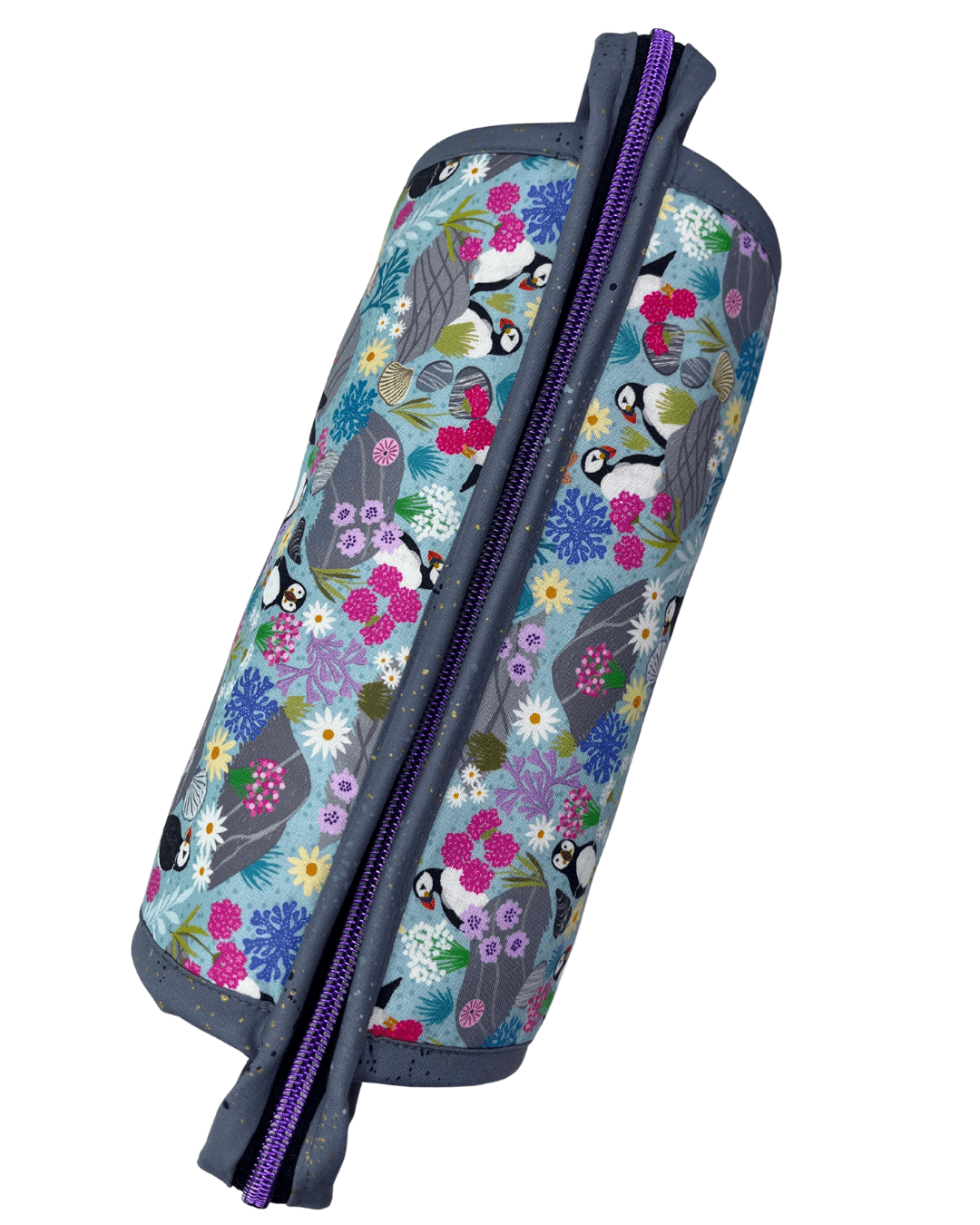 Sew Together Bag | Blue Grey Pink Puffin | Craft Organisation - Uphouse Crafts