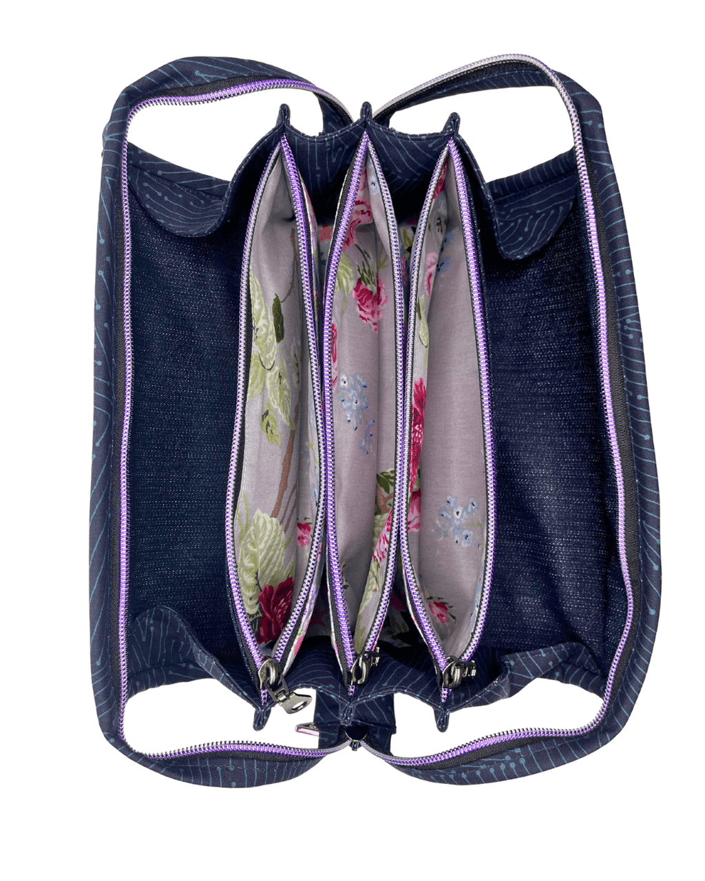 Sew Together Bag | Blue Lilac Puffin | Craft Organisation - Uphouse Crafts