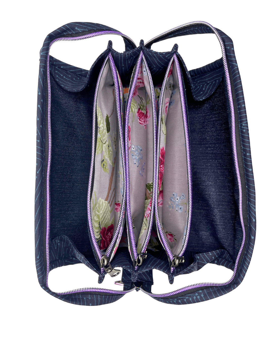 Sew Together Bag | Blue Lilac Puffin | Craft Organisation - Uphouse Crafts