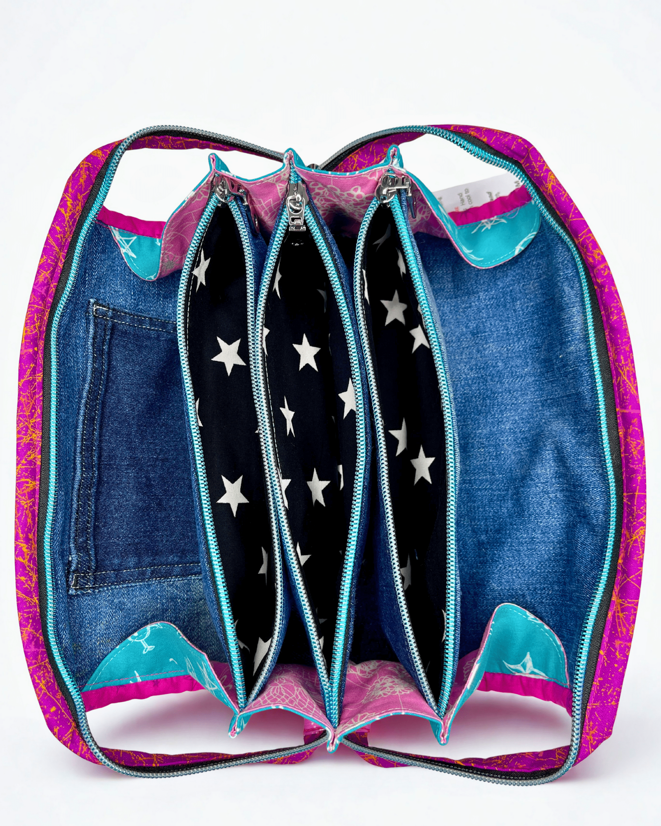Sew Together Bag | Blue Pink Bears | Craft Organisation - Uphouse Crafts