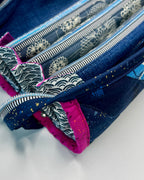 Sew Together Bag | Blue Pink Black | Craft Organisation - Uphouse Crafts