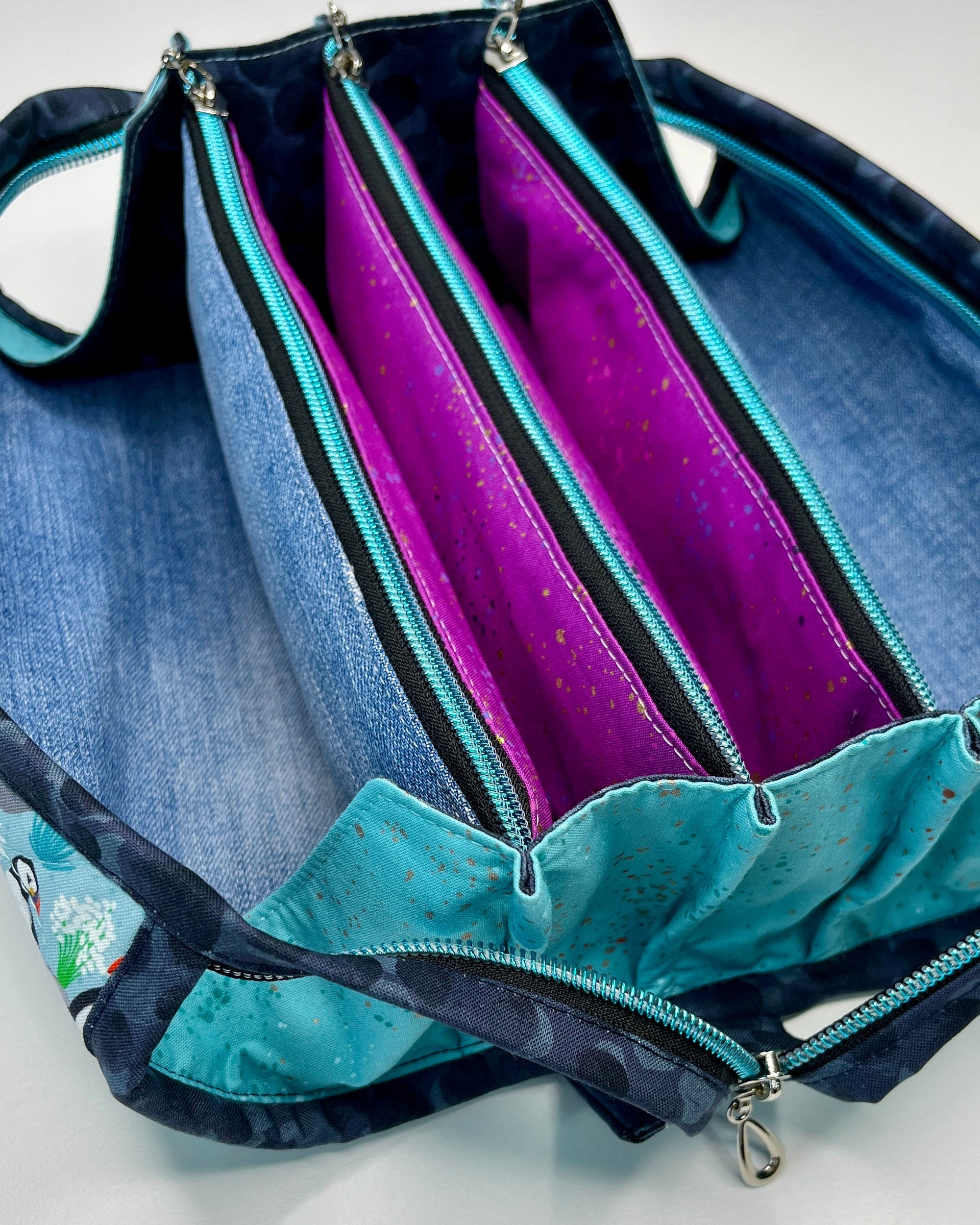 Sew Together Bag | Blue Puffin 3 | Craft Organisation - Uphouse Crafts