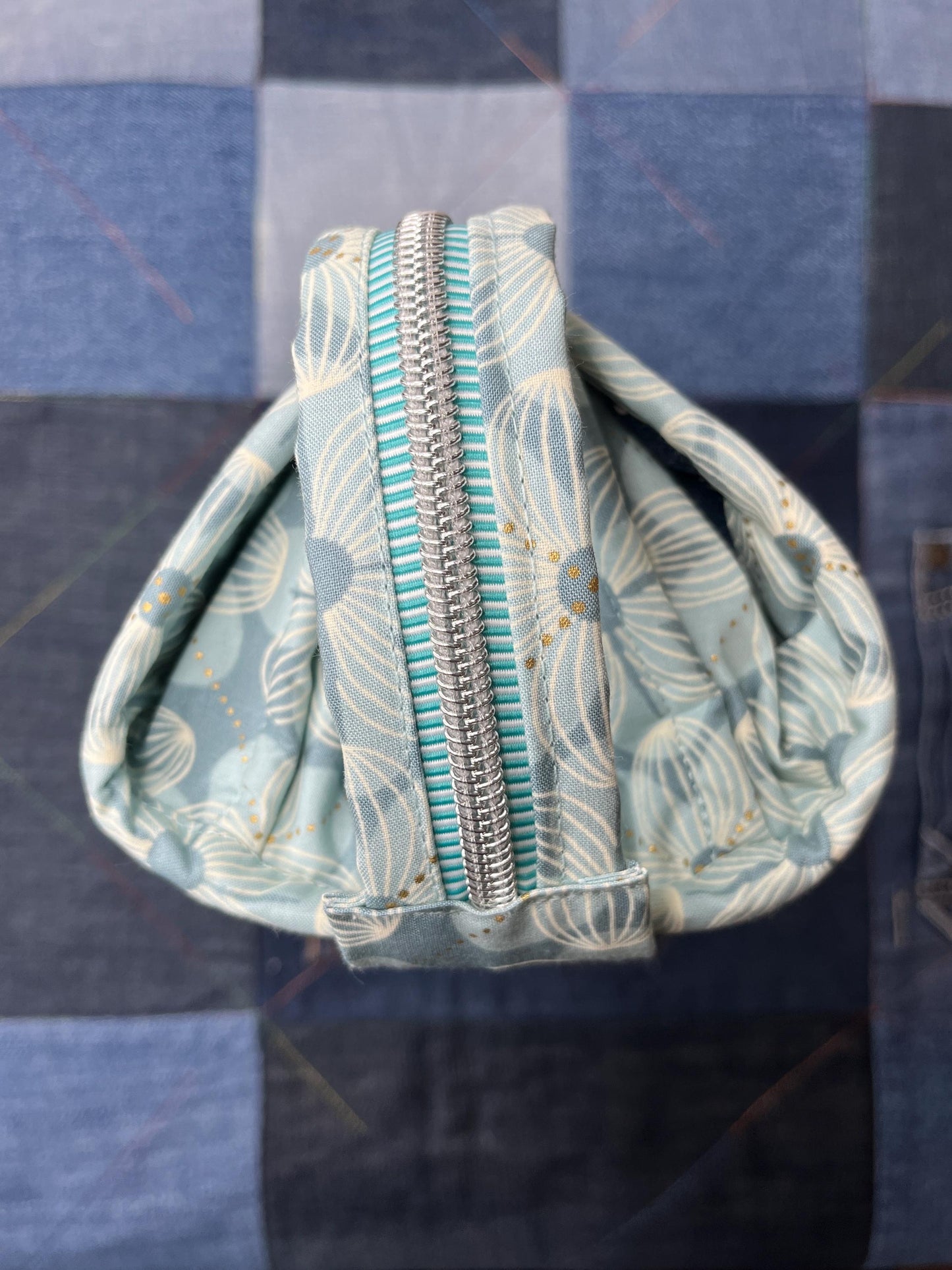 Sew Together Bag | Cream Pink Aqua Floral - Uphouse Crafts