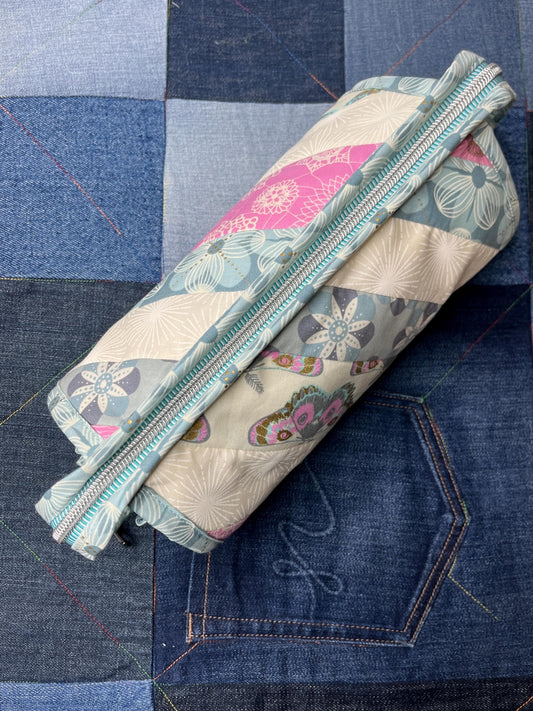 Sew Together Bag | Cream Pink Aqua Floral - Uphouse Crafts