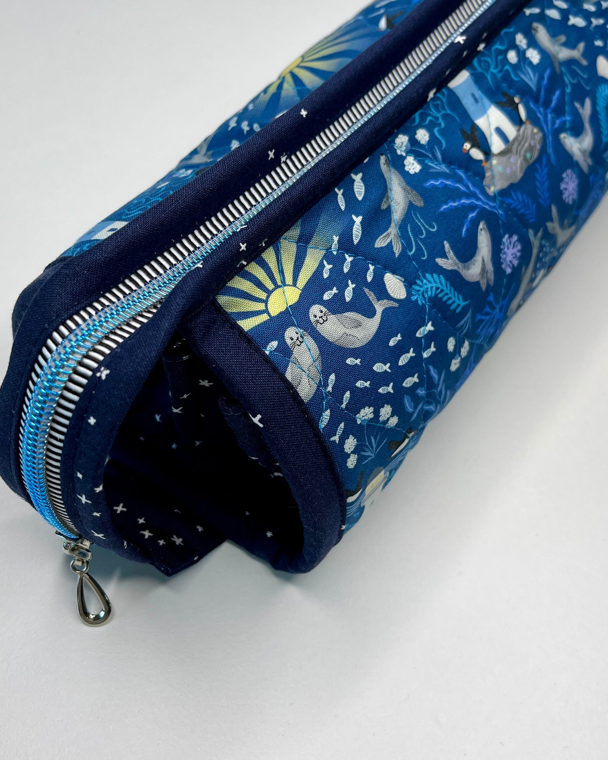 Sew Together Bag | Dark Blue Puffin - 3 | Craft Organisation - Uphouse Crafts