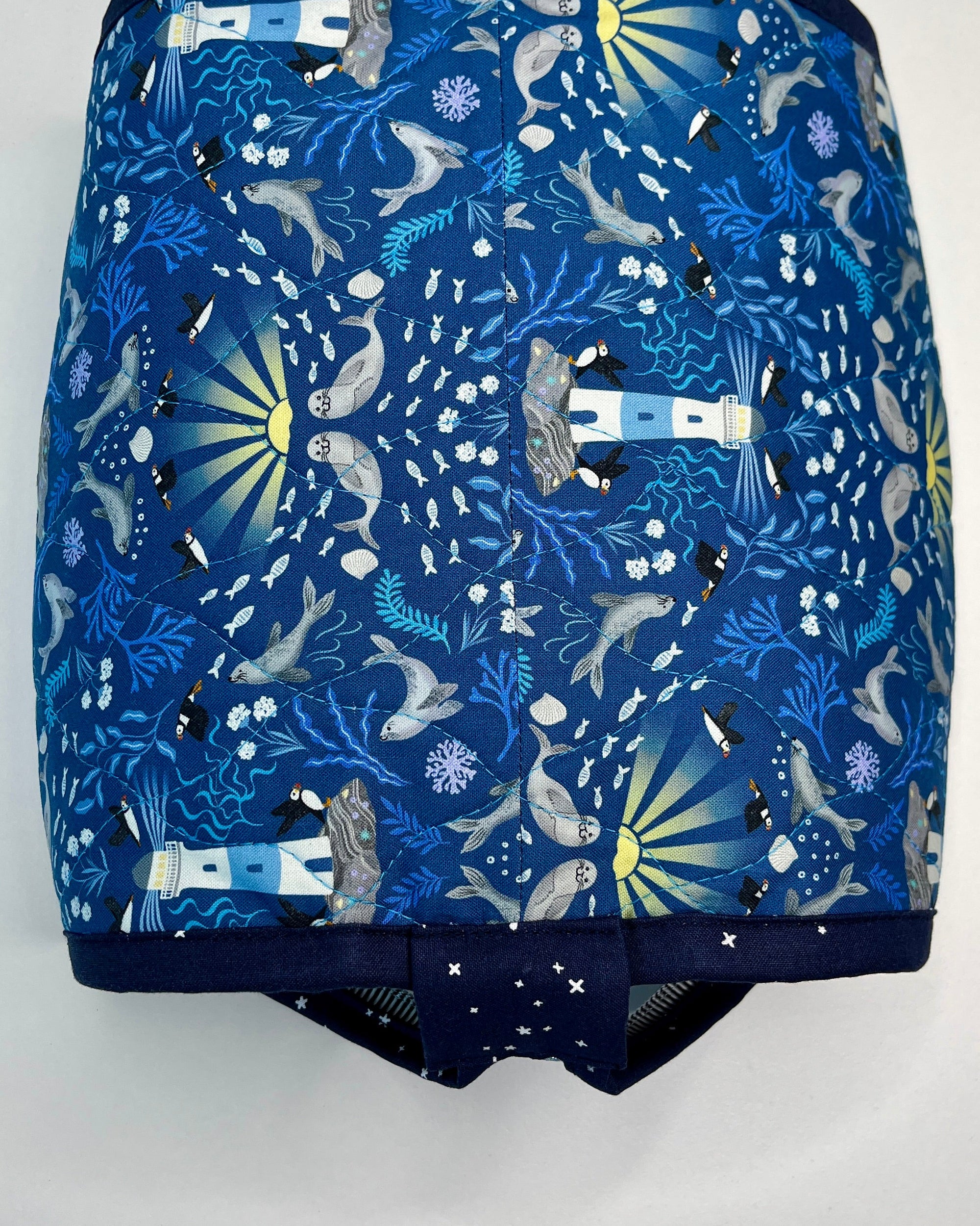 Sew Together Bag | Dark Blue Puffin - 3 | Craft Organisation - Uphouse Crafts