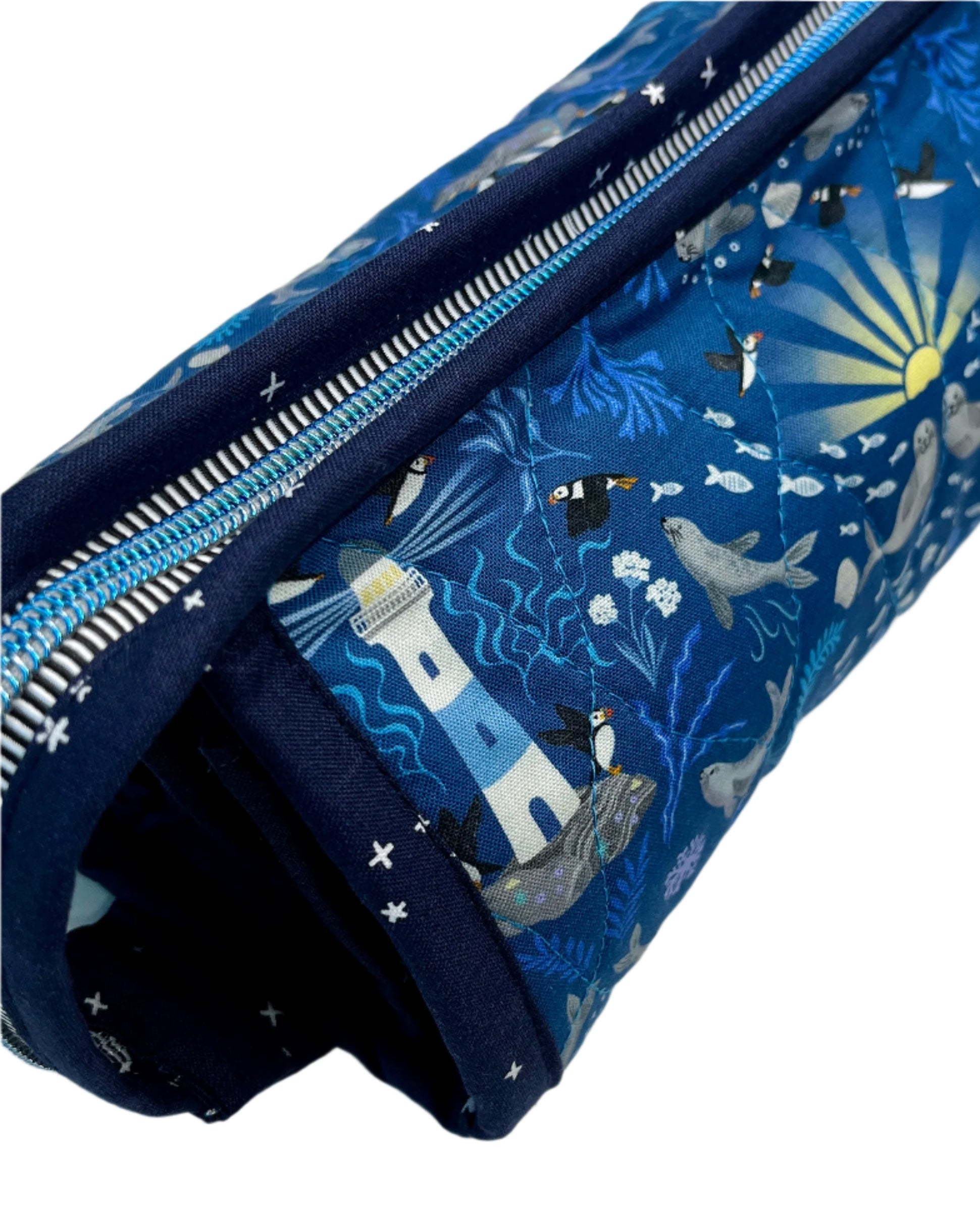 Sew Together Bag | Dark Blue Puffin - 3 | Craft Organisation - Uphouse Crafts