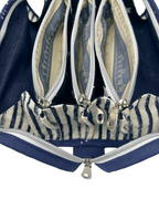 Sew Together Bag | Dark Blue White Puffin 2 | Craft Organisation - Uphouse Crafts
