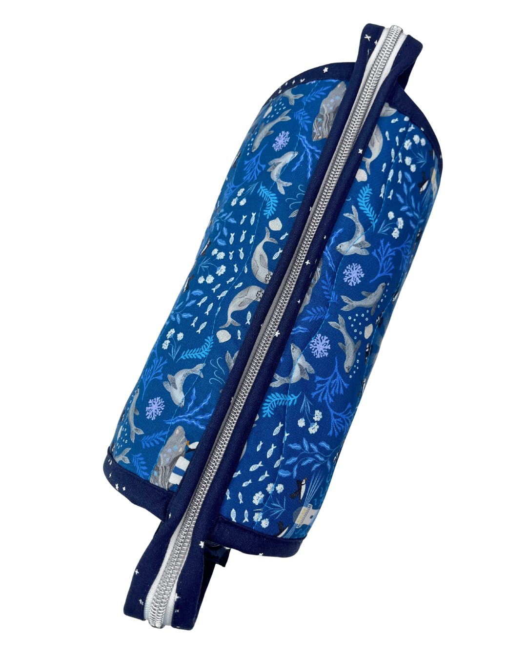 Sew Together Bag | Dark Blue White Puffin | Craft Organisation - Uphouse Crafts