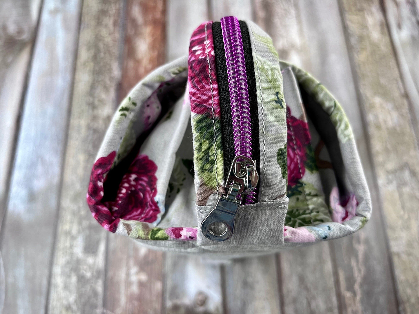 Sew Together Bag | Grey Floral | Craft Organiser