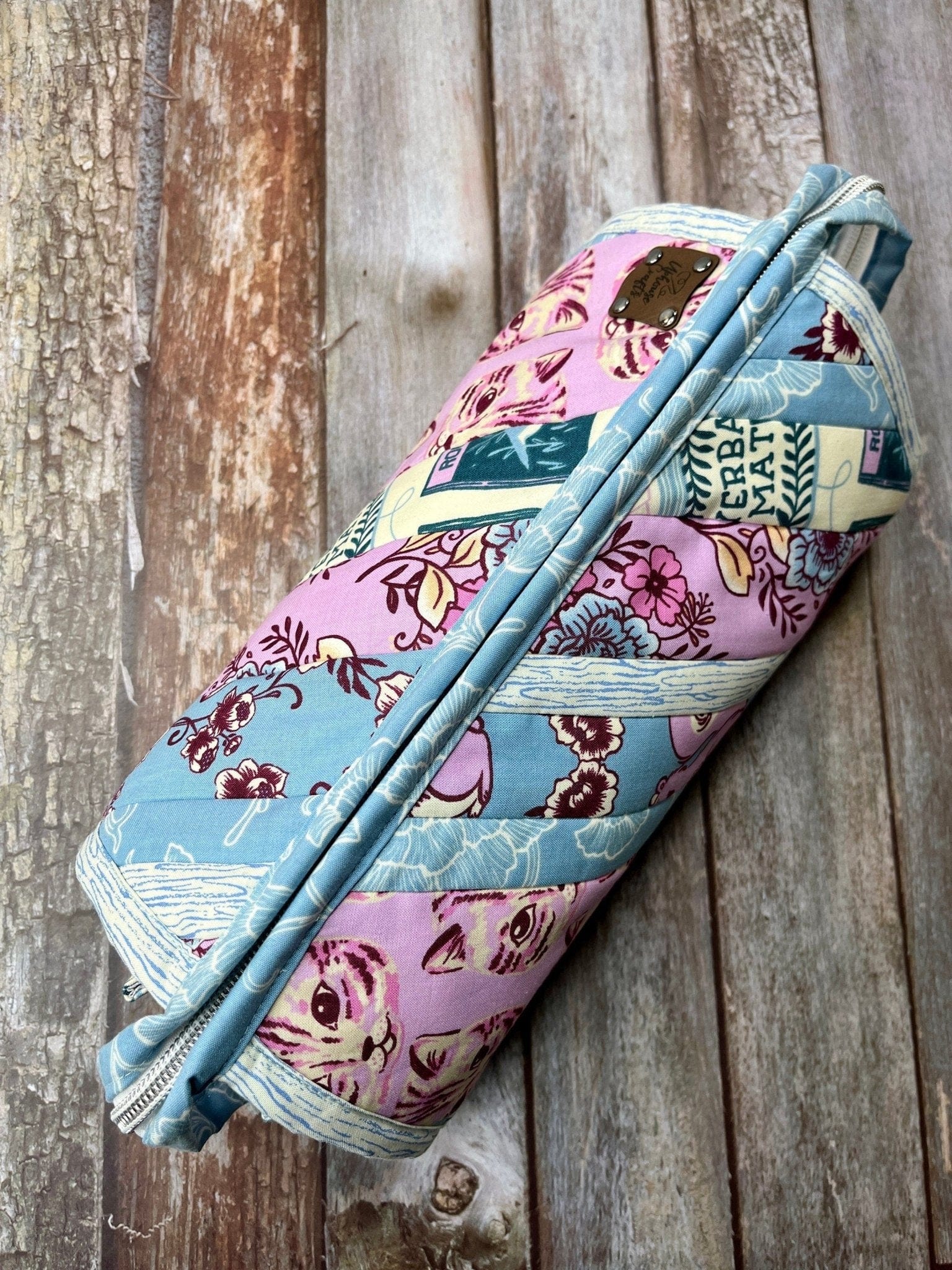 Sew Together Bag | Patchwork Lilac Blue & Denim | Craft Organiser