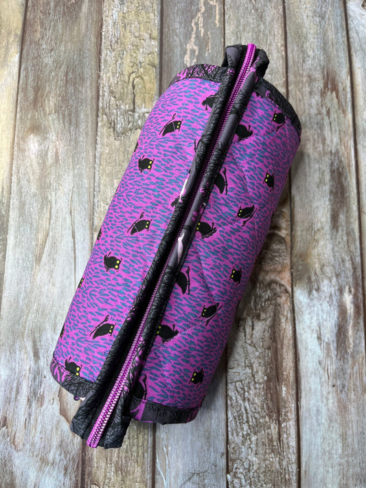 Sew Together Bag - Purple Charcoal Owl bag2 - Uphouse Crafts