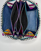 Sew Together Bag | Selvedge Pink Green | Craft Organisation - Uphouse Crafts