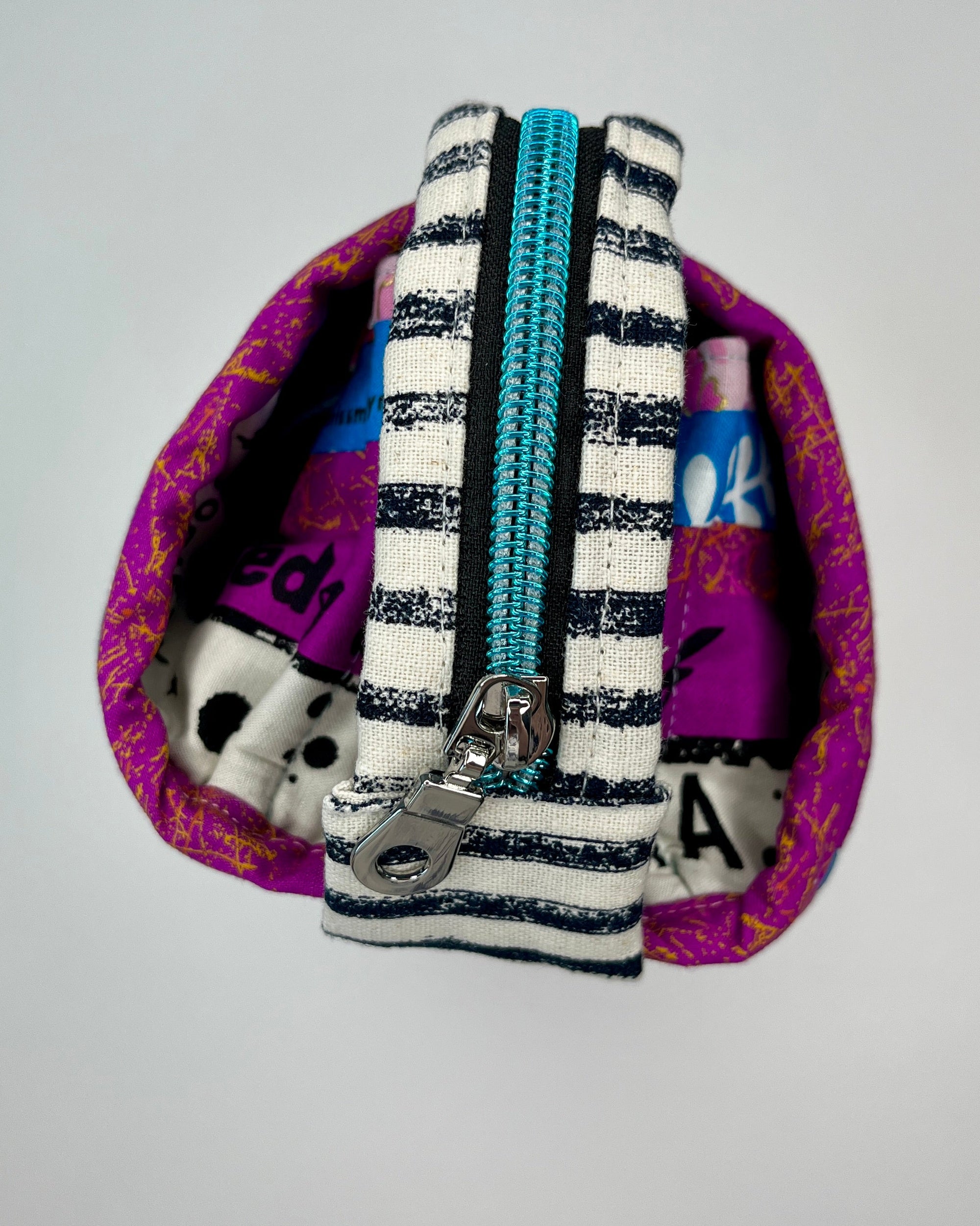 Sew Together Bag | Selvedge Pink Green | Craft Organisation - Uphouse Crafts
