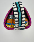 Sew Together Bag | Selvedge Pink Green | Craft Organisation - Uphouse Crafts
