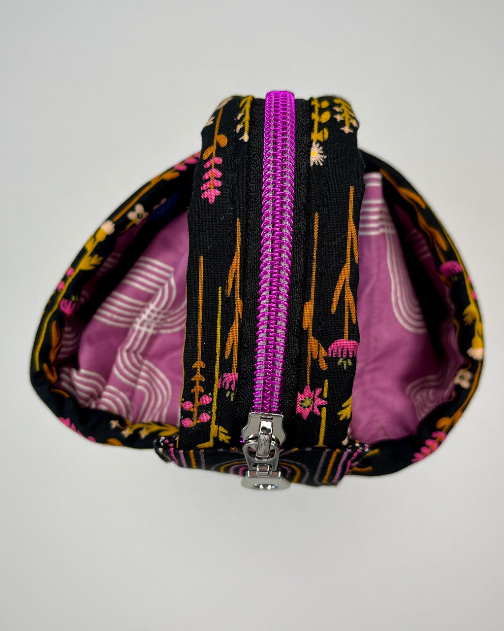 Sew Together Bag | Selvedge Pink Mustard Black | Craft Organisation - Uphouse Crafts