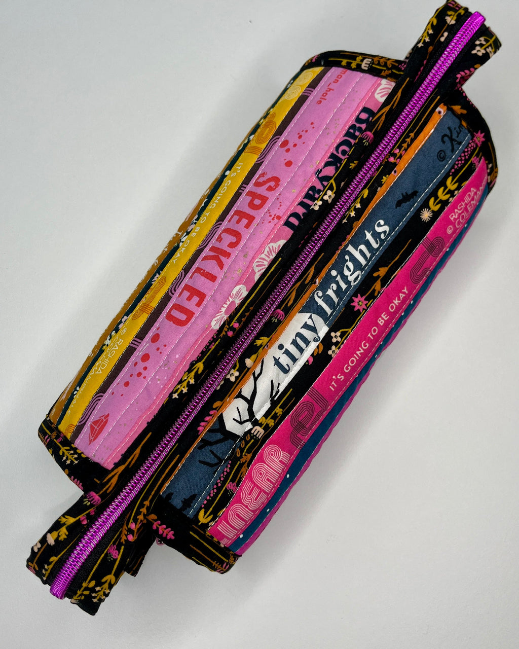 Sew Together Bag | Selvedge Pink Mustard Black | Craft Organisation - Uphouse Crafts