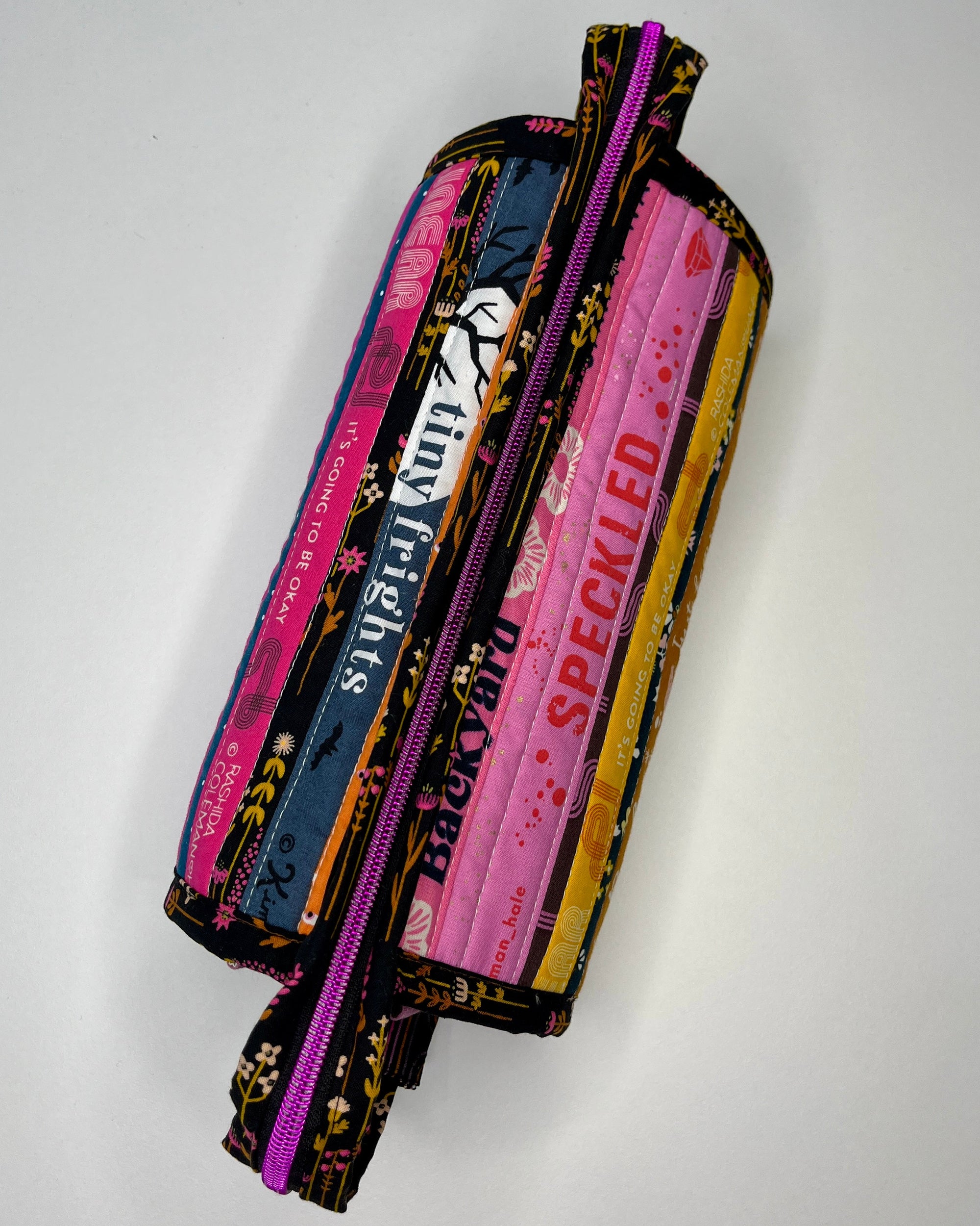 Sew Together Bag | Selvedge Pink Mustard Black | Craft Organisation - Uphouse Crafts