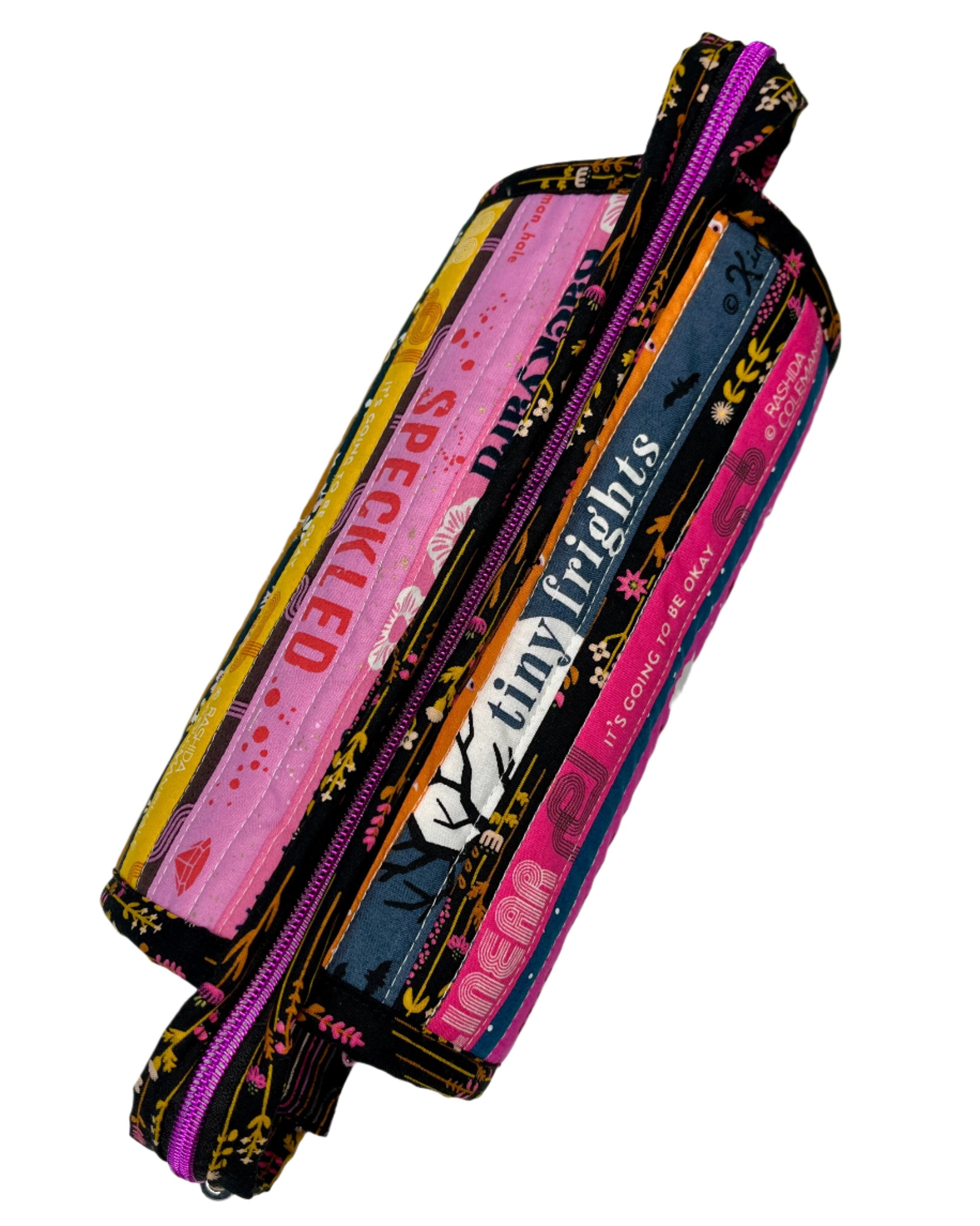 Sew Together Bag | Selvedge Pink Mustard Black | Craft Organisation - Uphouse Crafts