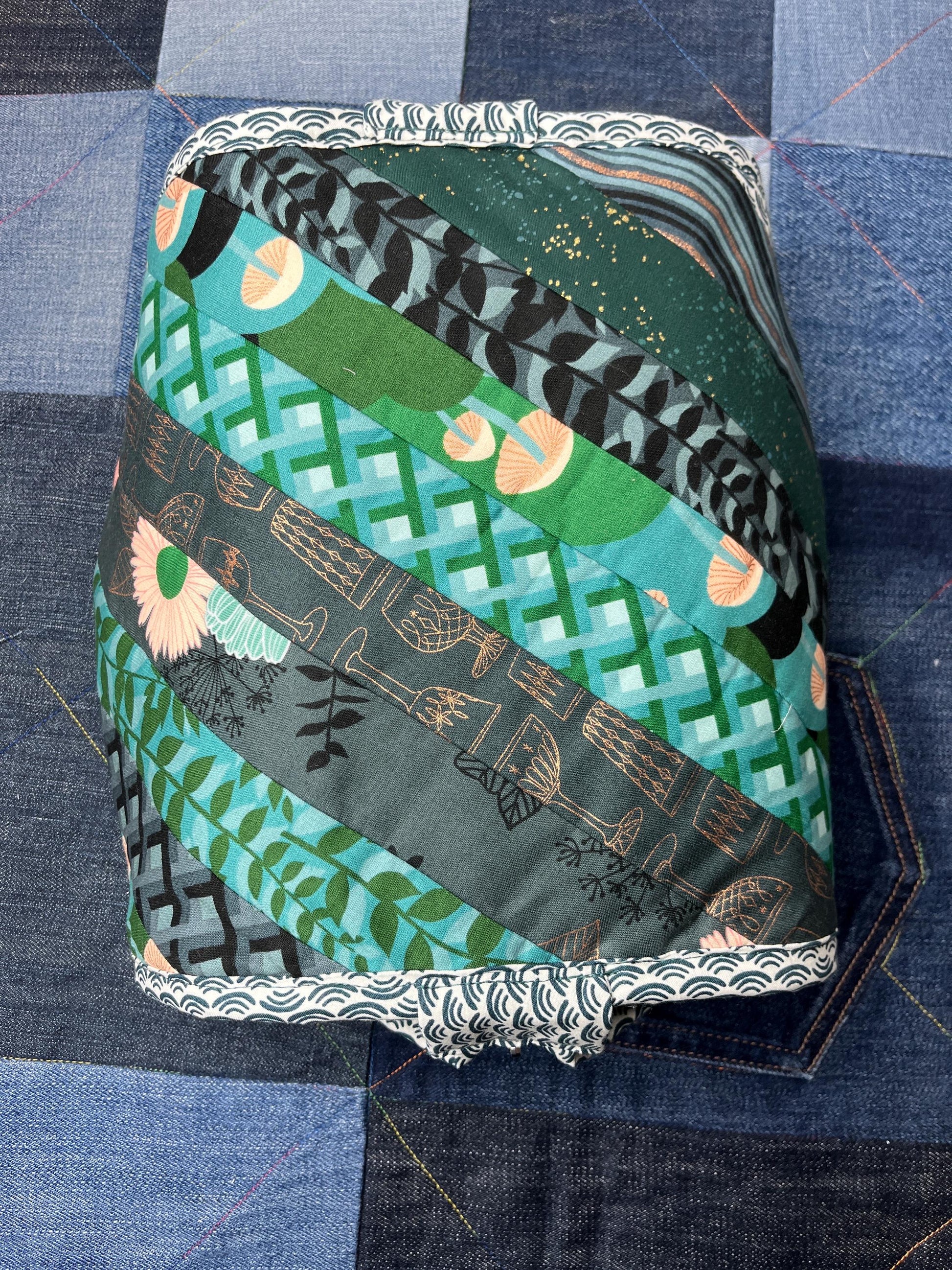 Sew Together Bag | Teal Green Ivory Rose Gold - Uphouse Crafts