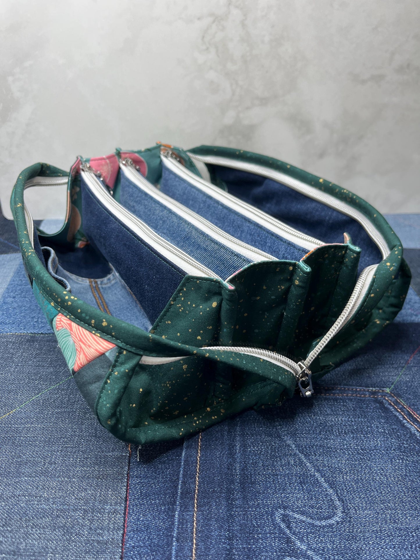 Sew Together Bag | Teal Green Rose Gold - Uphouse Crafts