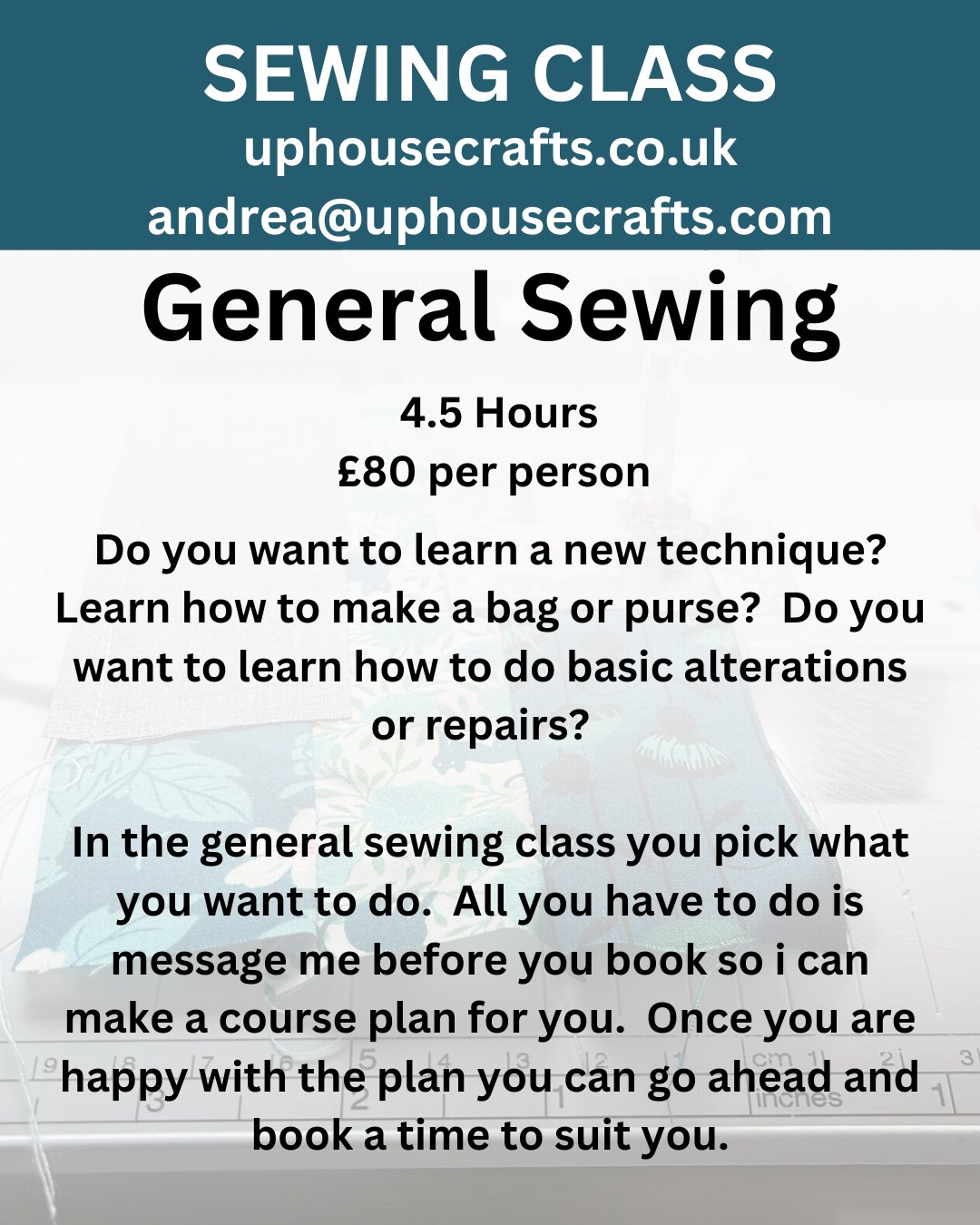 Sewing Classes in Shetland @ Uphouse Crafts - Uphouse Crafts