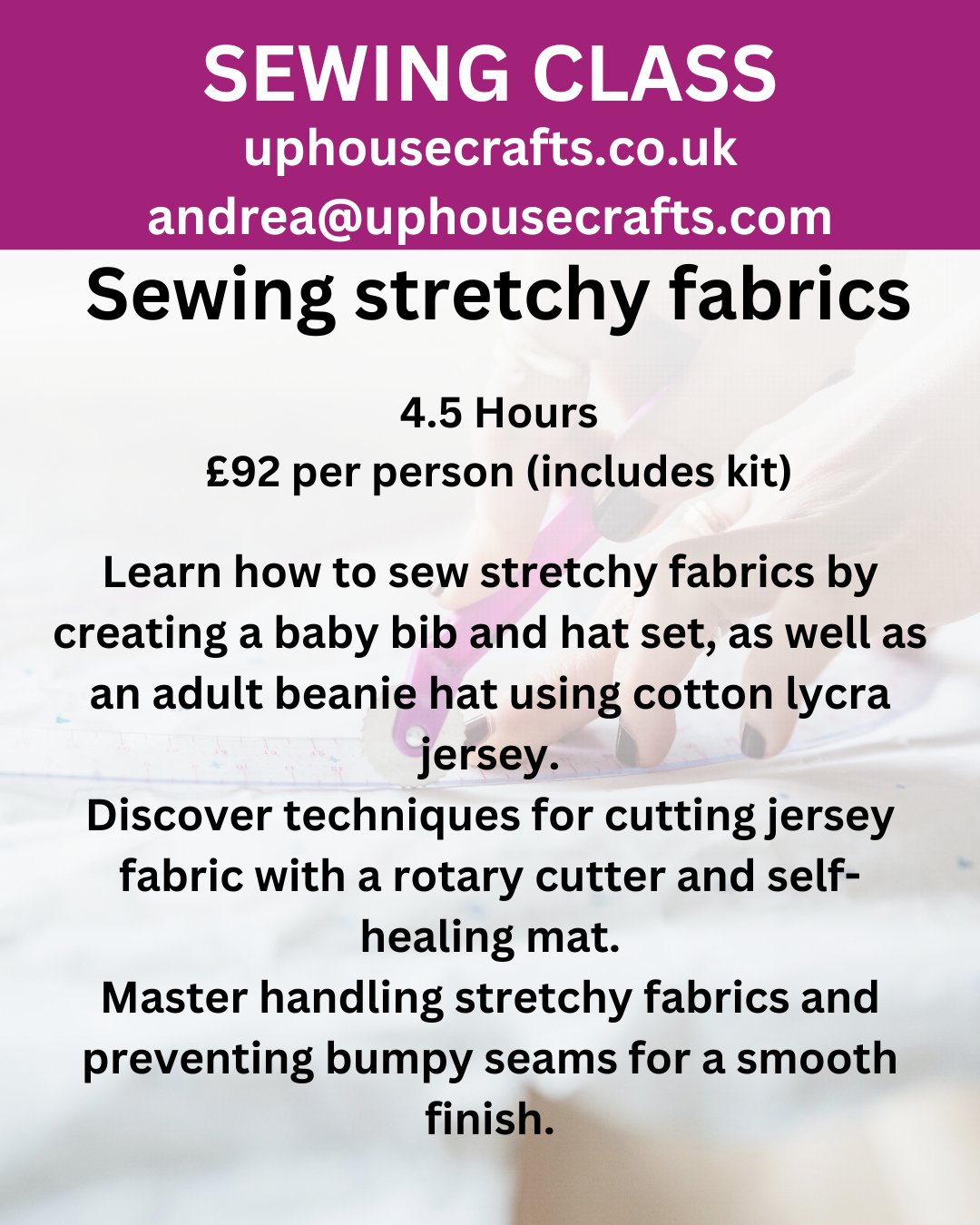 Sewing Classes in Shetland @ Uphouse Crafts - Uphouse Crafts