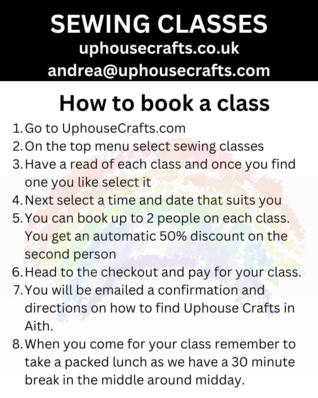 Sewing Classes in Shetland @ Uphouse Crafts - 3 hour sessions - Uphouse Crafts