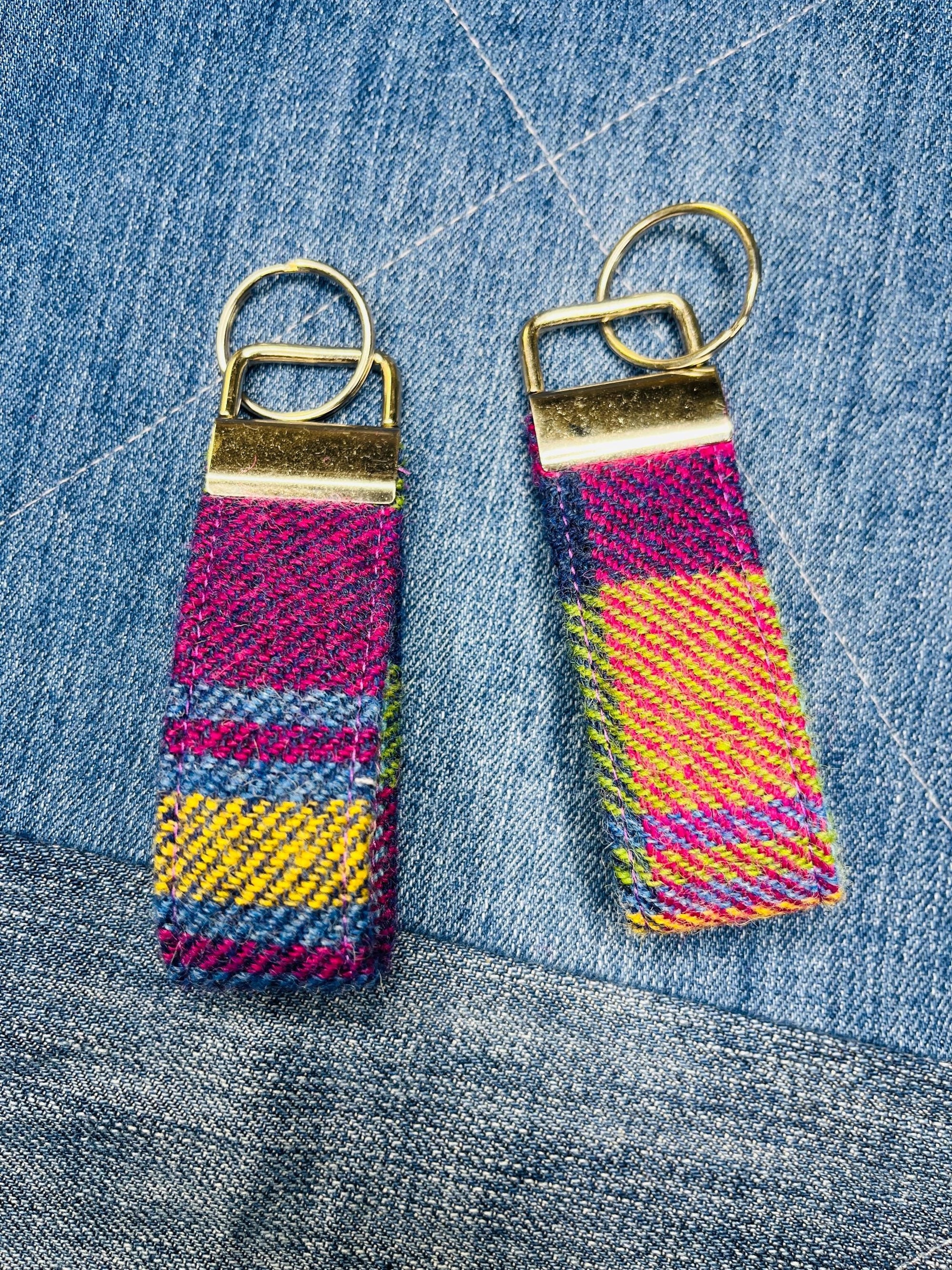 Shetland Tweed Keyring - Uphouse Crafts