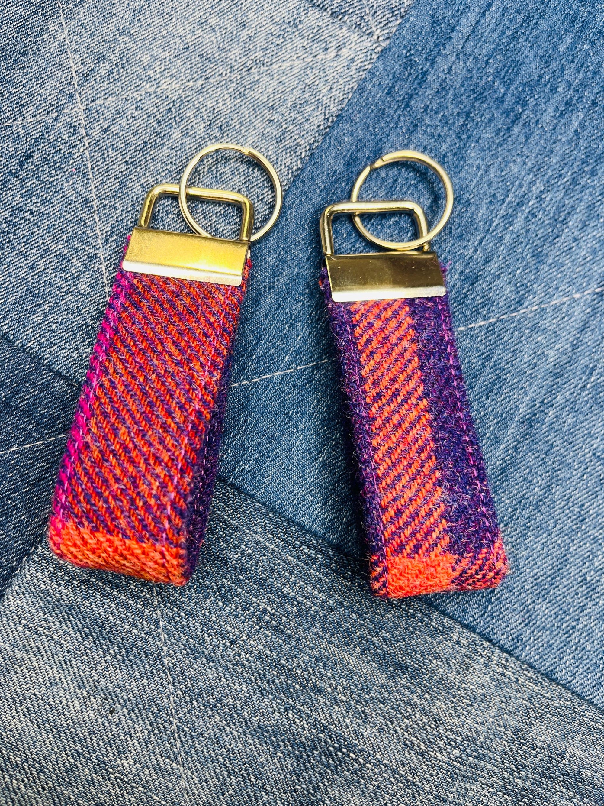 Shetland Tweed Keyring - Uphouse Crafts
